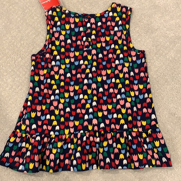 NWT Hanna Andersson Tulip Peplum Top - Picture 3 of 3